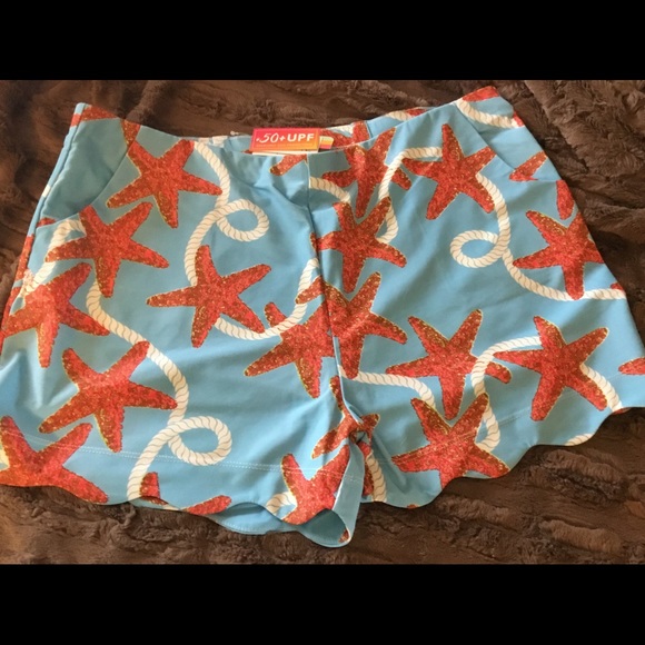 1 Left🚨HP🎉Starfish Shorts Scallop Bottom UPF50+ - Picture 4 of 4